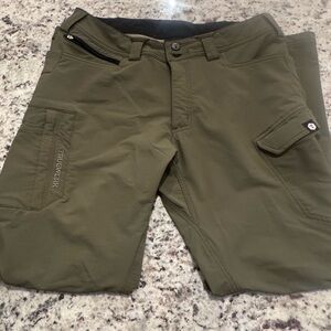 Mens Truewerk T2 Werkpants in olive green 34x30